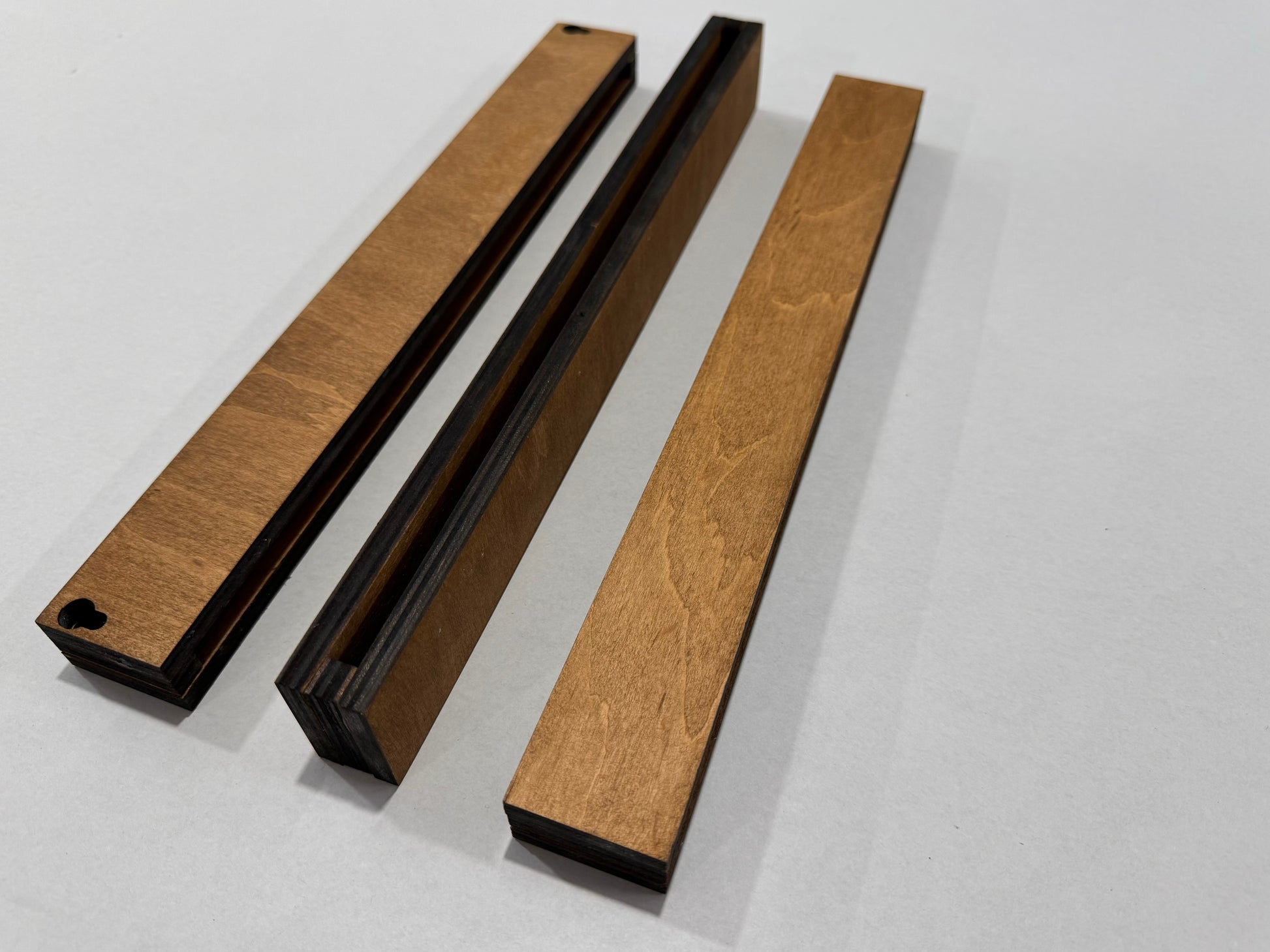 Wooden Vinyl Record Display Shelves Set 2