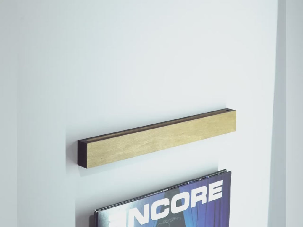 Wooden Vinyl Record Display Shelves Set